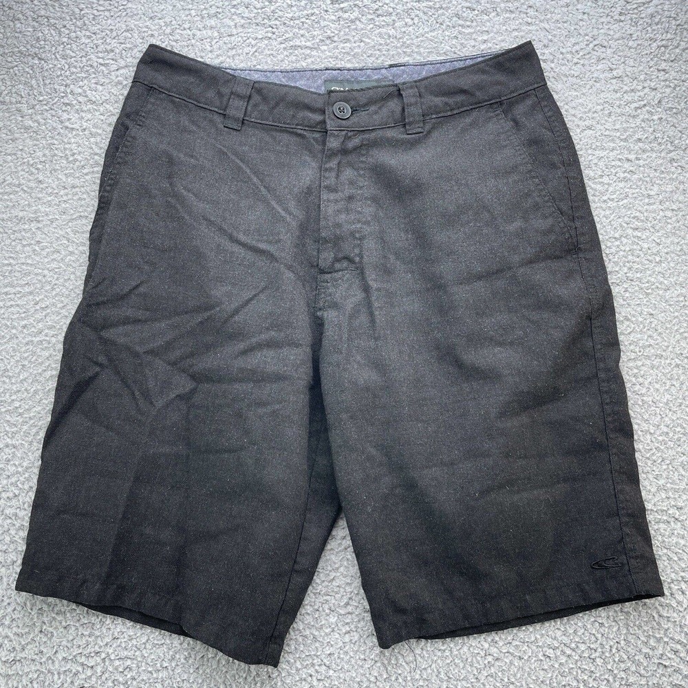ONeill Shorts Mens 30 Black Chino Casual Flat Front Beach Summer Skater